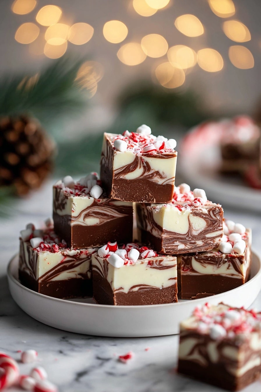 Peppermint Swirl Fudge Recipe