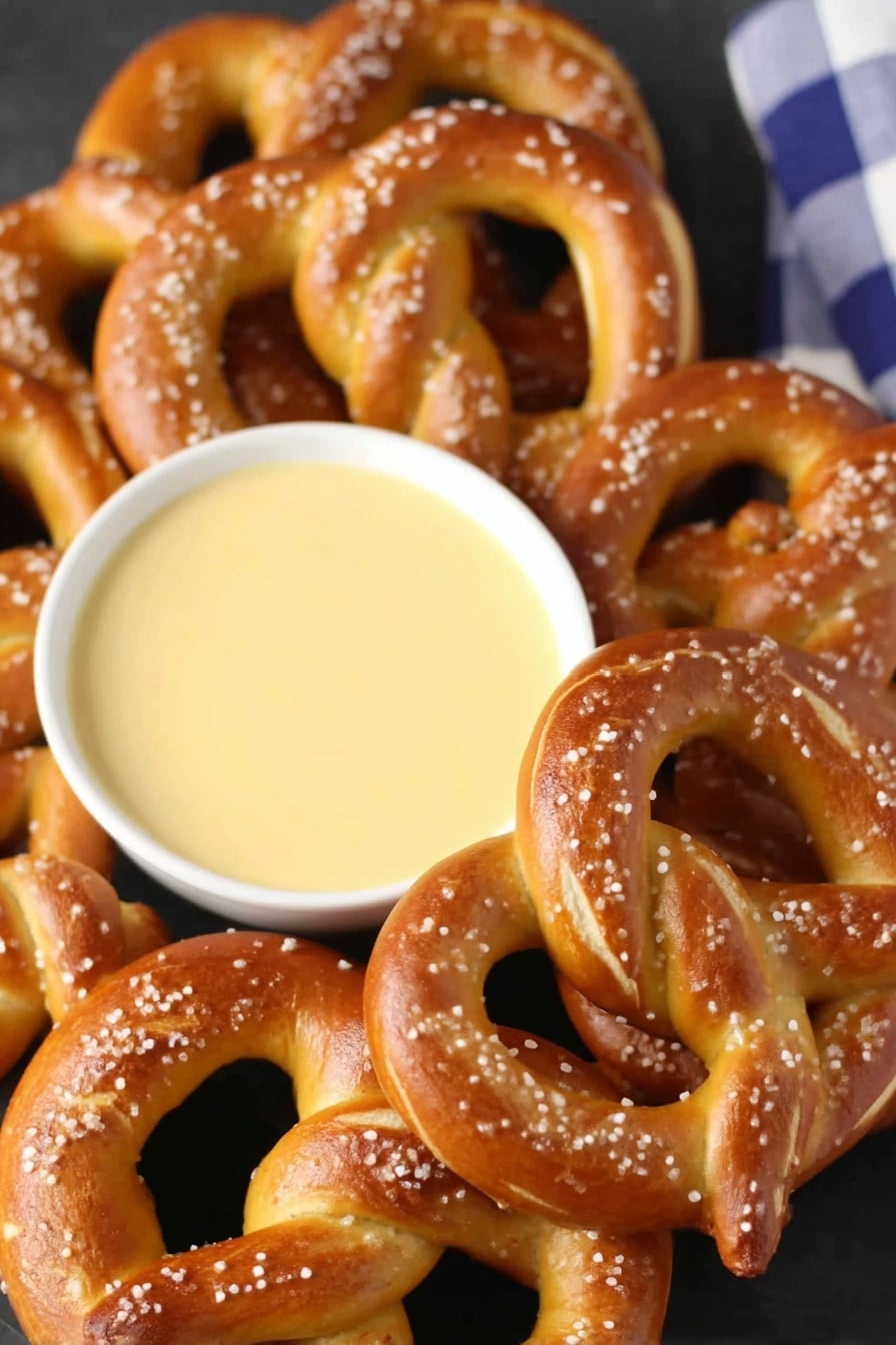 Cheddar Cheese Dip for Pretzels Recipe