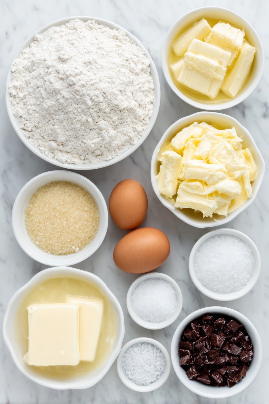 Homemade Pretzels with Cheddar Dipping Sauce Recipe 7 Flat lay of a small mound of pale white all-purpose flour, two smooth whole brown eggs with clean shells, a small white ceramic bowl of warm golden melted butter, a small white ceramic bowl of warm creamy whole milk, a small white ceramic bowl with light amber active dry yeast granules, a small white ceramic bowl of dark golden brown sugar crystals, a small white ceramic bowl of coarse sparkling sea salt, a small white ceramic bowl of warm clear water, a small white ceramic bowl with white baking soda powder, and a small pile of fine white table salt scattered beside, all arranged with perfect symmetry and balanced proportions in a minimalist style, placed on a clean white marble surface, soft natural light, photo taken with an iPhone, professional food photography style, fresh ingredients, white ceramic bowls, no bottles, no duplicates, no utensils, no packaging --ar 2:3 --v 7 --p m7354615311229779997 - Homemade Pretzels with Cheddar Dipping Sauce, soft pretzel recipe, easy pretzels with cheese dip, homemade pretzels with cheddar sauce, chewy pretzels and cheddar dip