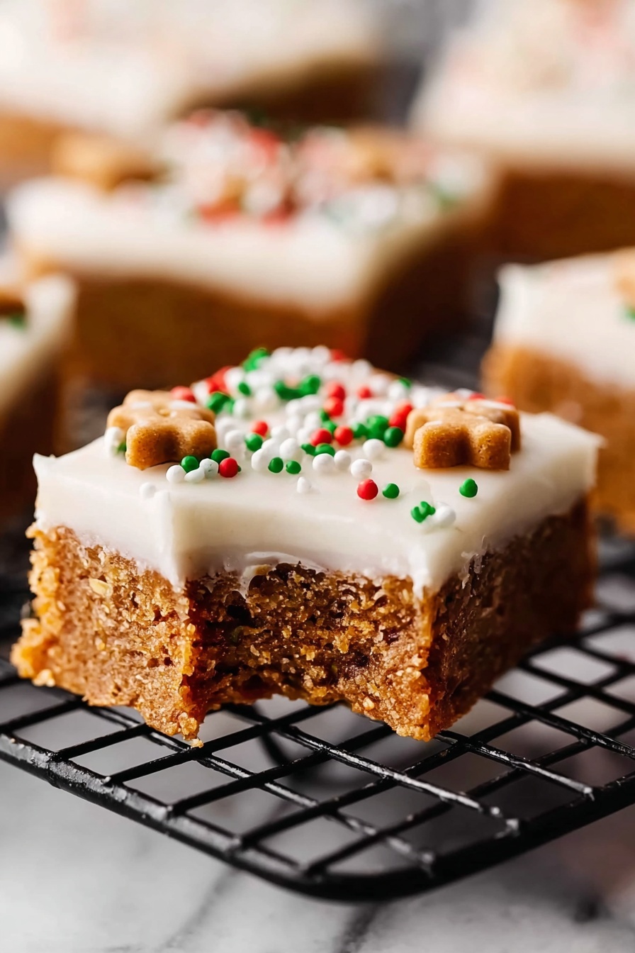 Gingerbread Cookie Bars with Cream Cheese Frosting Recipe