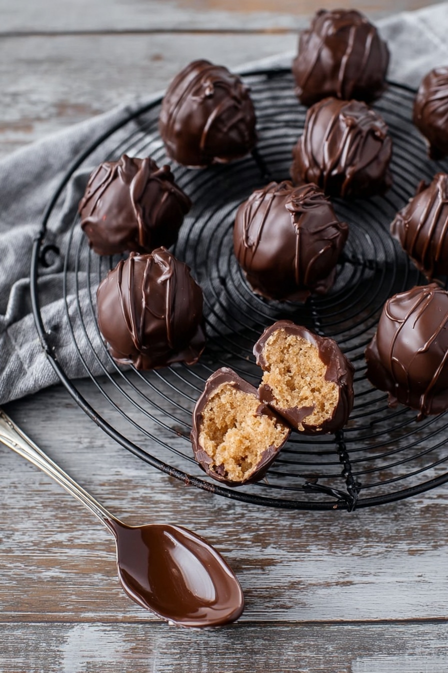 Chocolate-Dipped Peanut Butter Balls Recipe