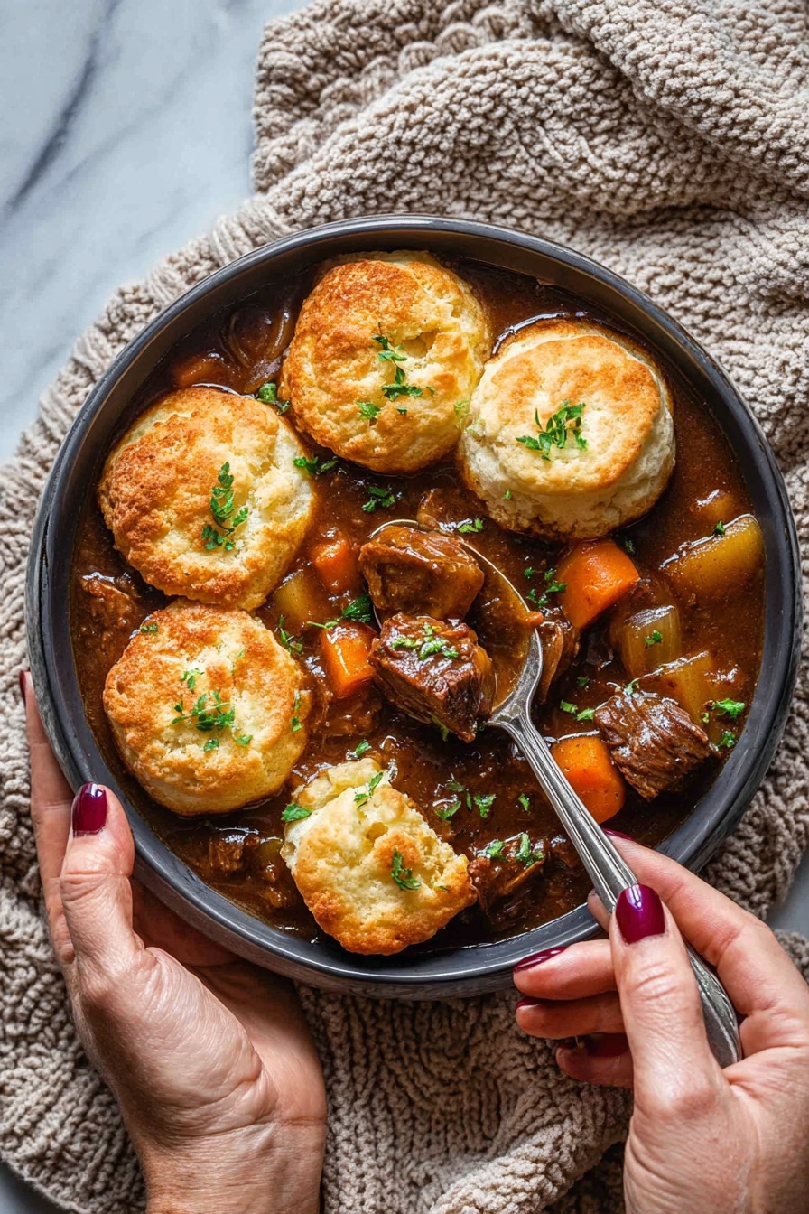 Slow Cooker Beef Stew with Dumplings Recipe