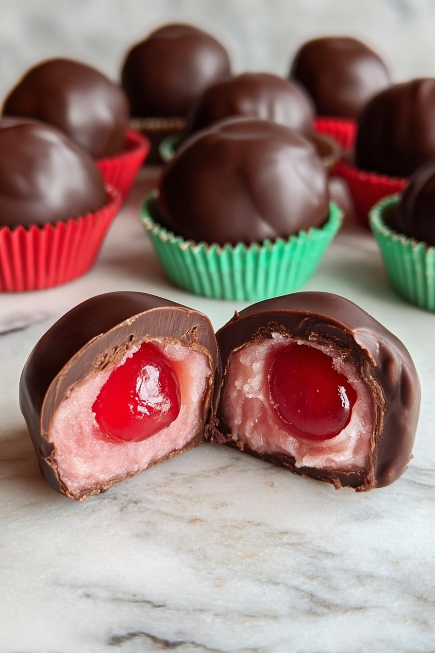 Chocolate Covered Cherry Truffles Recipe