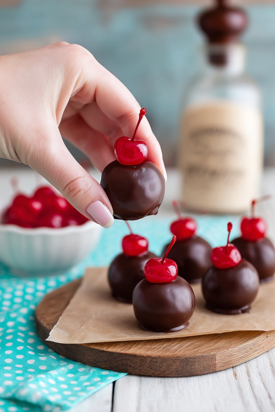 Cherry Bourbon Balls Recipe 8 Cherry Bourbon Balls Recipe - Serving