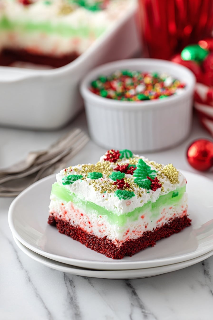 Christmas Red Velvet Lasagna Dessert Recipe