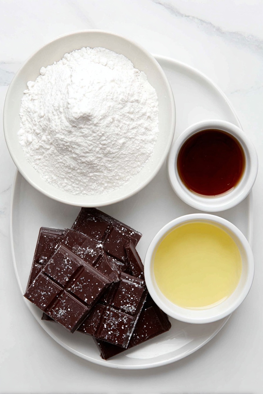 Peppermint Creams Recipe 7 Flat lay of a small mound of pure white icing sugar, a small white ceramic bowl filled with fresh lemon juice, a tiny white bowl containing clear peppermint extract, a few squares of glossy dark chocolate, and delicate edible glitter sparkling softly, all perfectly arranged in balanced symmetry on a simple white ceramic plate and bowls, placed on a clean white marble surface, soft natural light, photo taken with an iPhone, professional food photography style, fresh ingredients, white ceramic bowls, no bottles, no duplicates, no utensils, no packaging --ar 2:3 --v 7 --p m7354615311229779997 - Peppermint Creams, peppermint candies, holiday treats, homemade peppermint sweets, easy mint candies