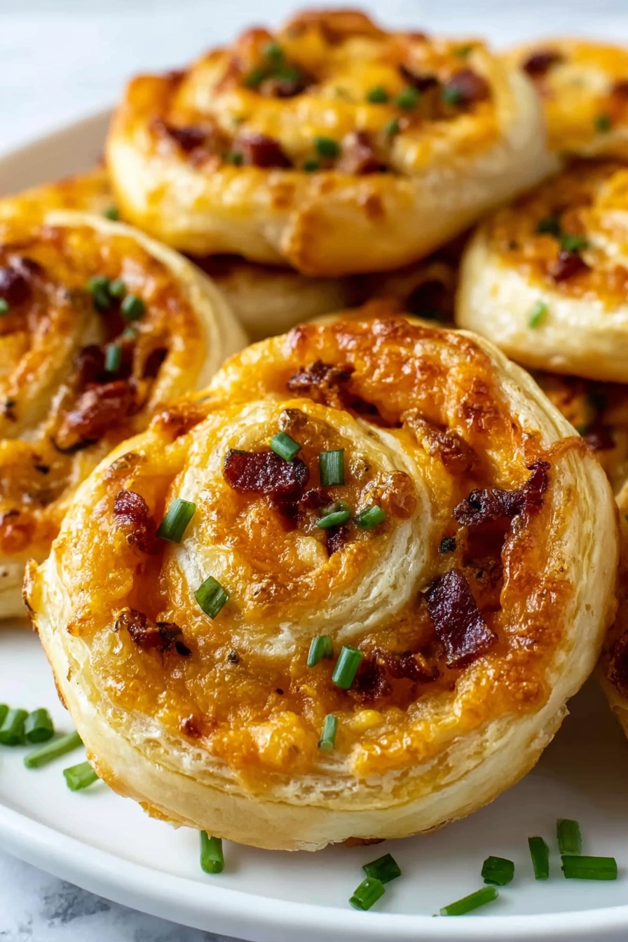 Salami and Cheese Puff Pastry Pinwheels Recipe