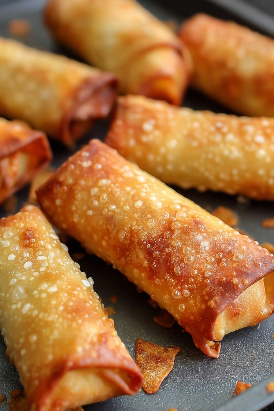 Crispy Oven Baked Egg Rolls Recipe