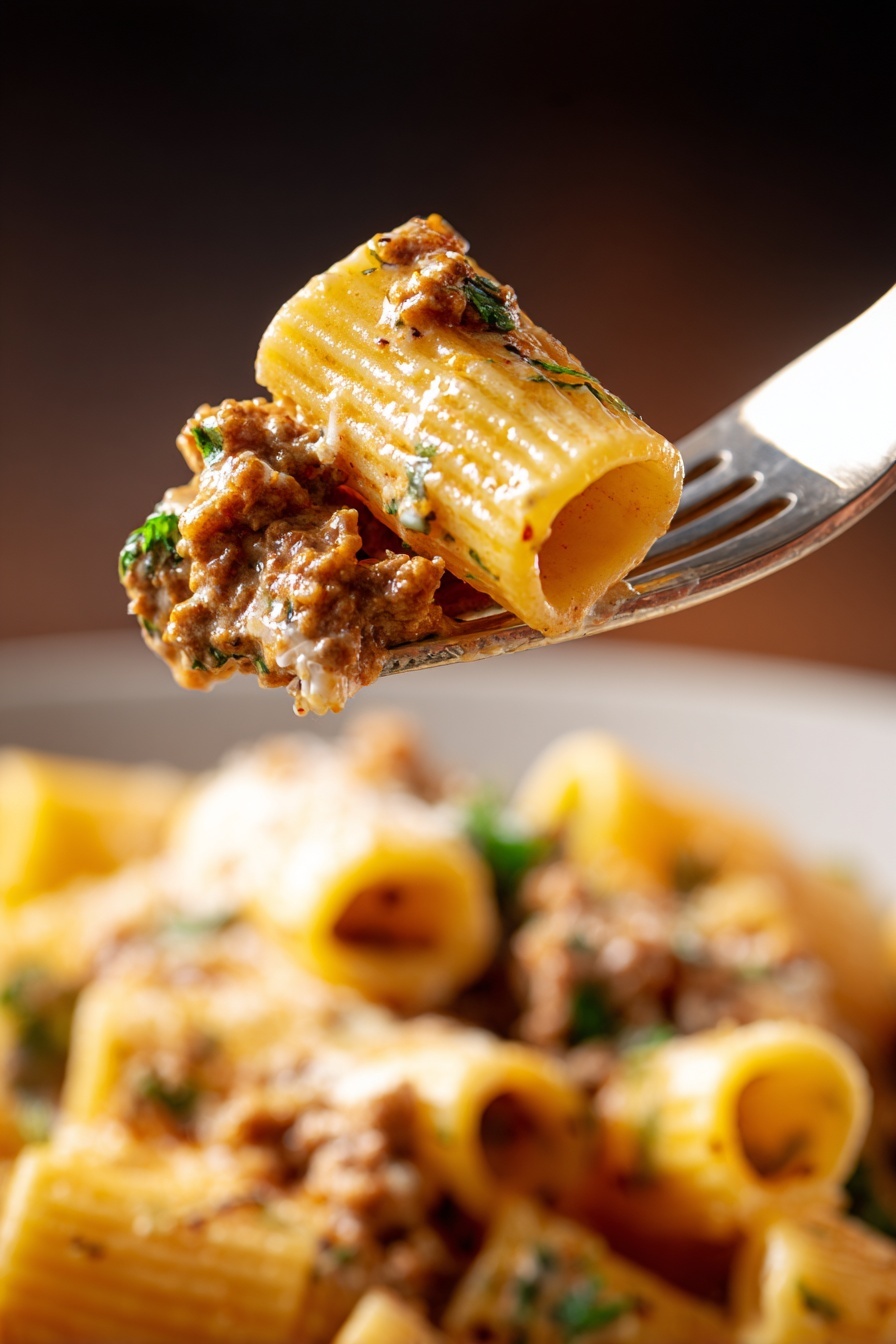 Creamy Cheeseburger Pasta Recipe 8 Creamy Cheeseburger Pasta Recipe - Serving