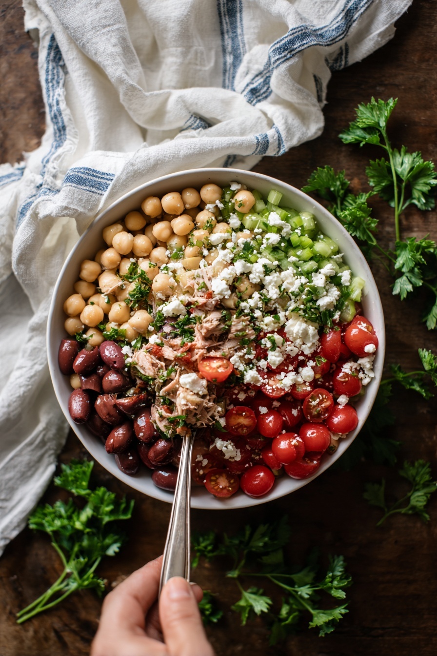 Healthy Chickpea Tuna Salad Recipe 8 Healthy Chickpea Tuna Salad Recipe - Serving