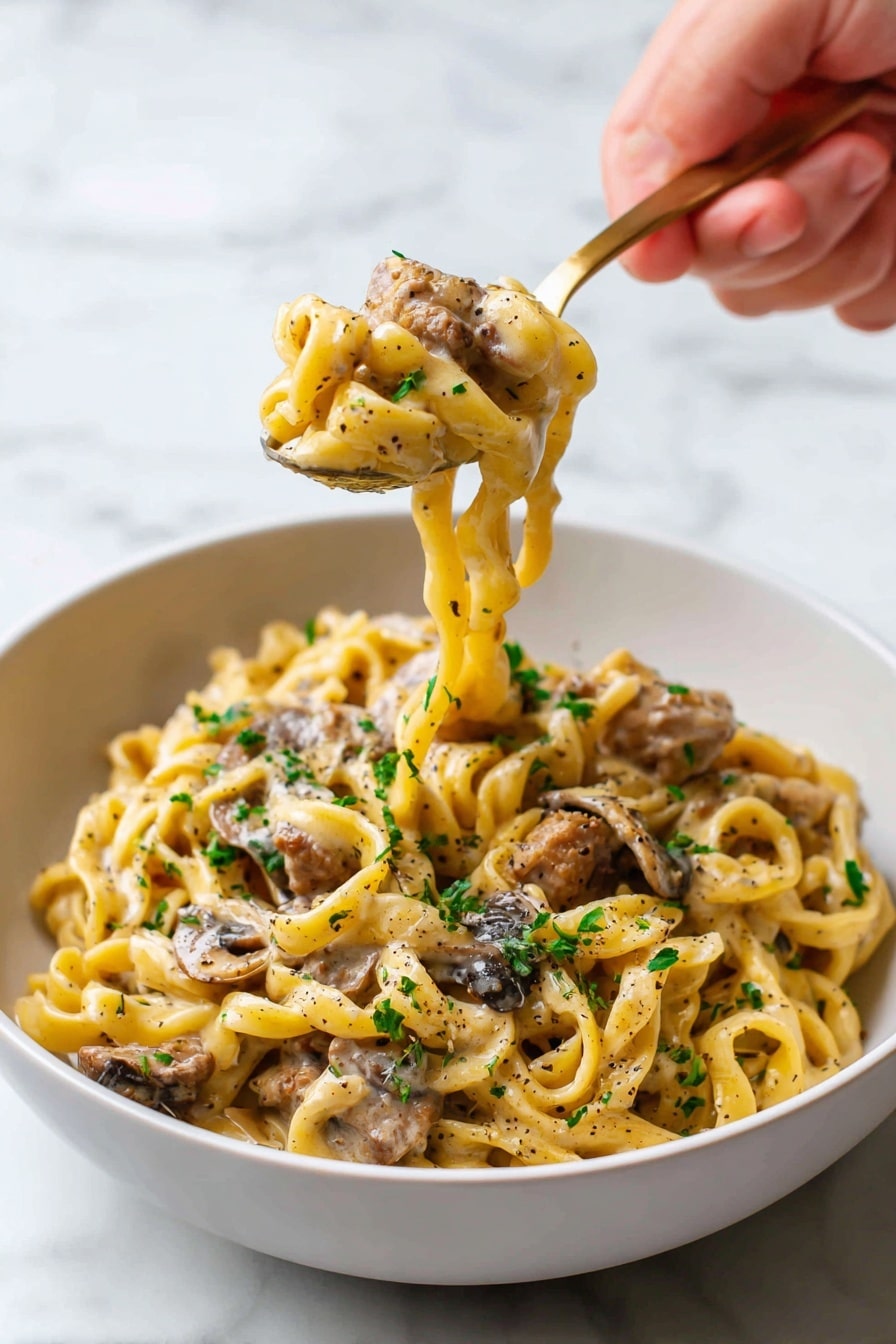 Easy Beef Stroganoff Recipe 8 Easy Beef Stroganoff Recipe - Serving