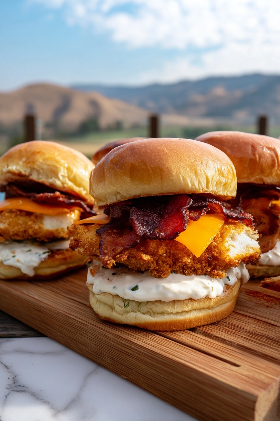 Chicken Bacon Ranch Sliders Recipe