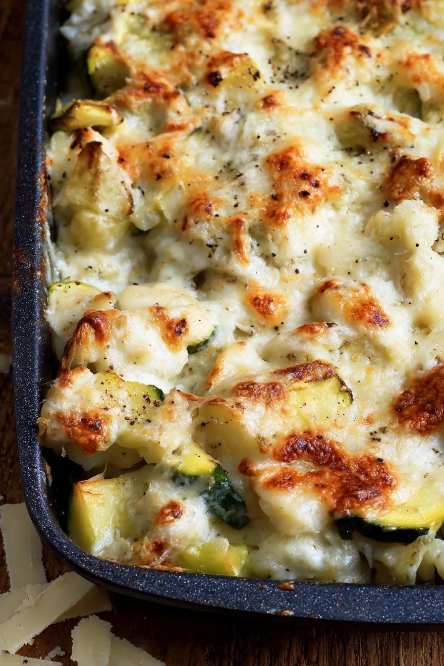 Cheesy Chicken Zucchini Casserole Recipe