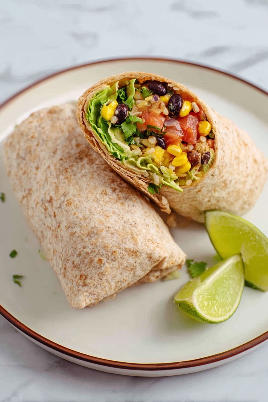 Vegan Black Bean and Rice Burritos Recipe