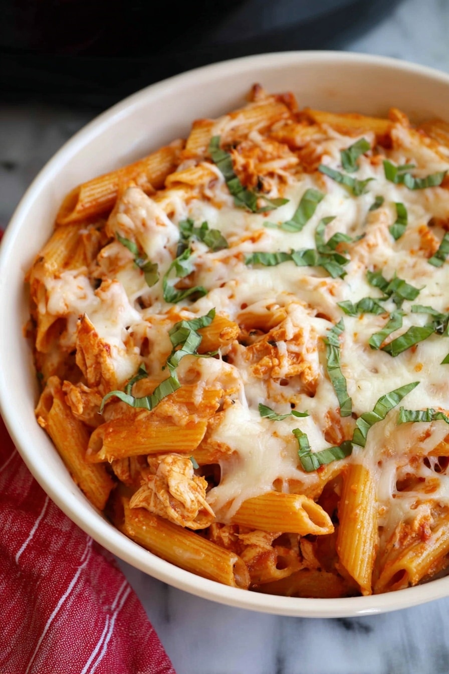Cheesy Chicken Pasta Casserole Recipe
