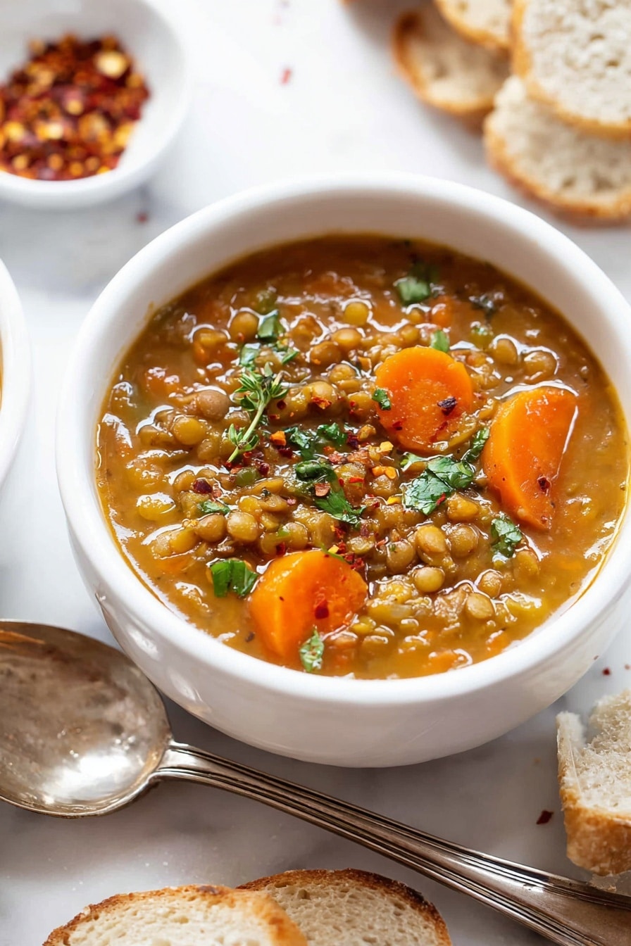 Healthy Carrot and Lentil Soup Recipe