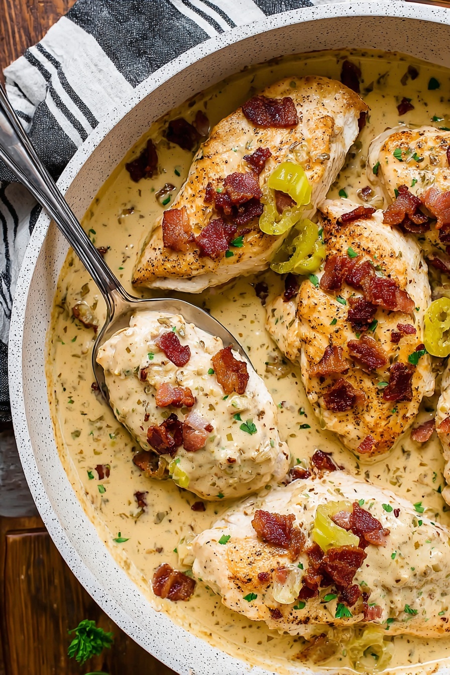 Creamy Pepperoncini Chicken Recipe