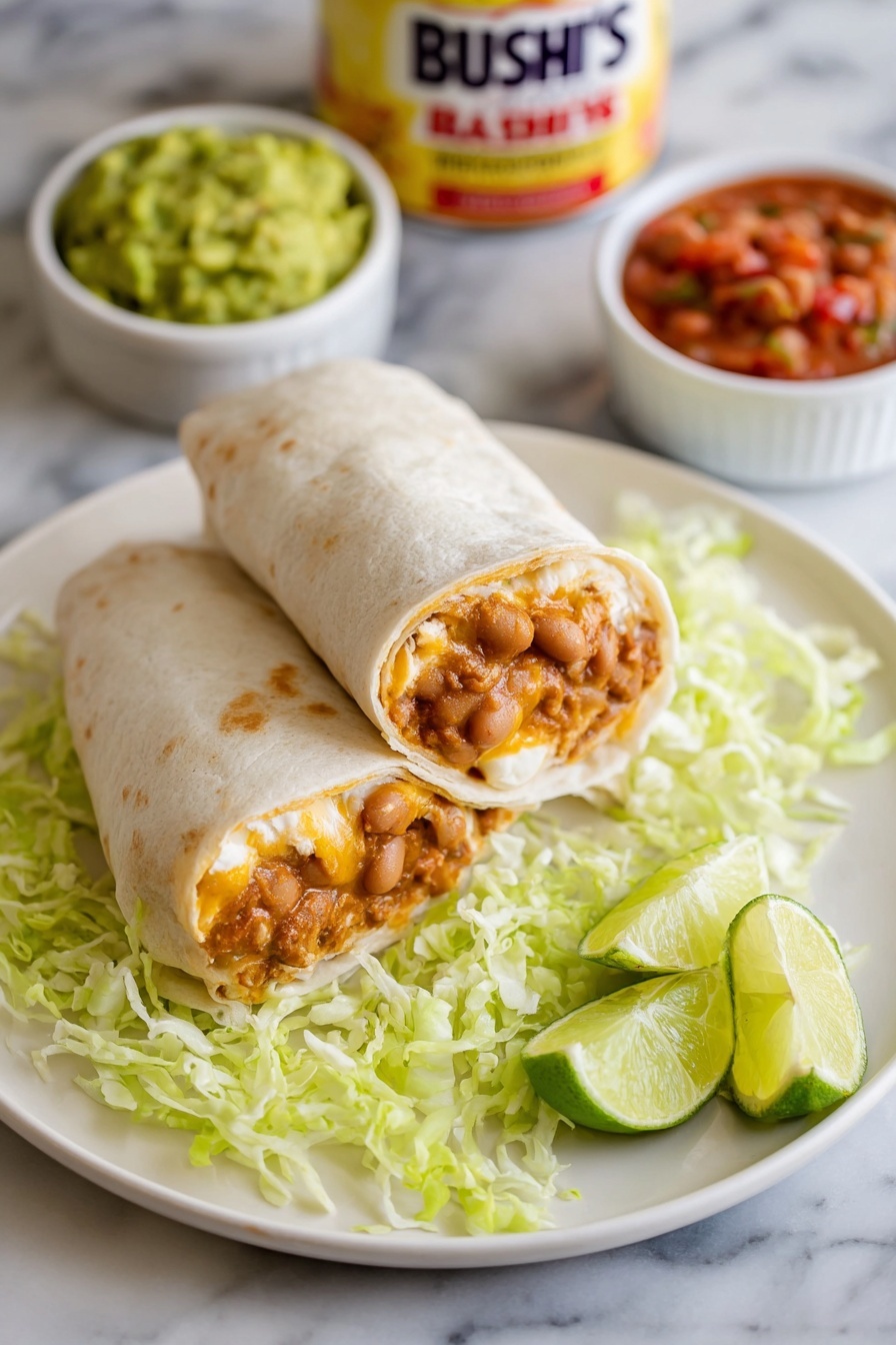 Cheesy Bean Burritos Recipe