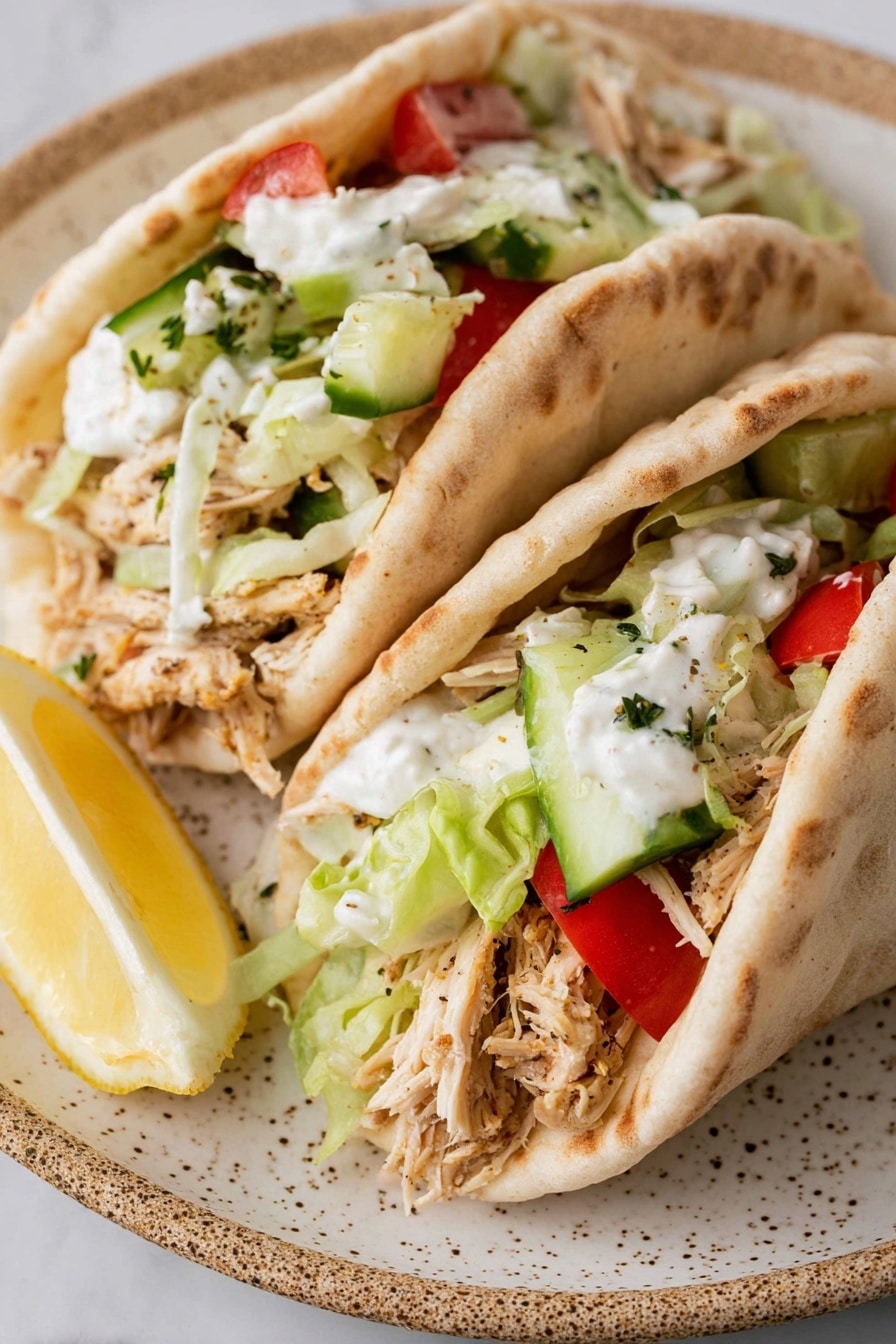Crockpot Greek Chicken Gyros Recipe