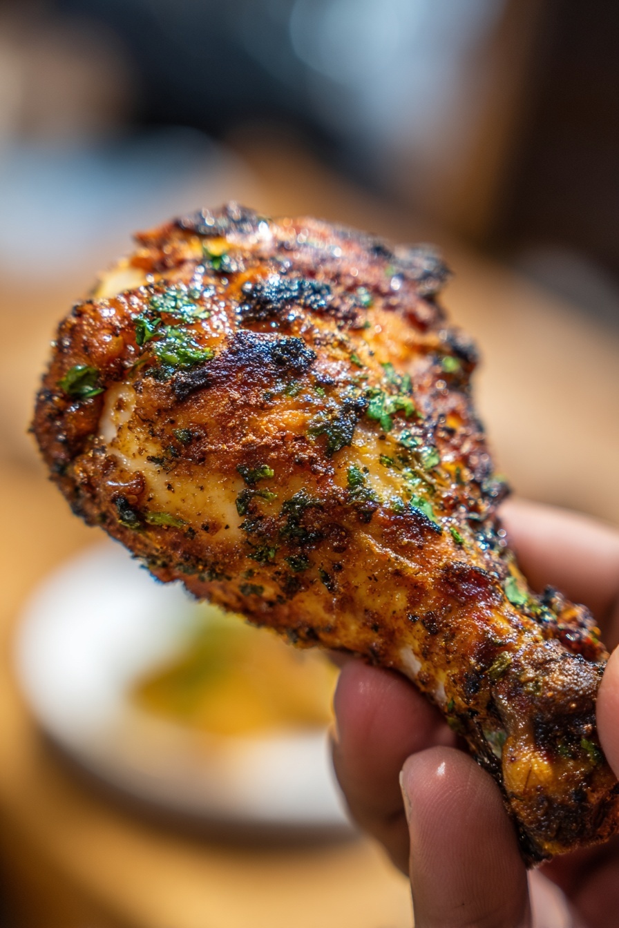 Air Fryer Chicken Legs Recipe 8 Air Fryer Chicken Legs Recipe - Serving