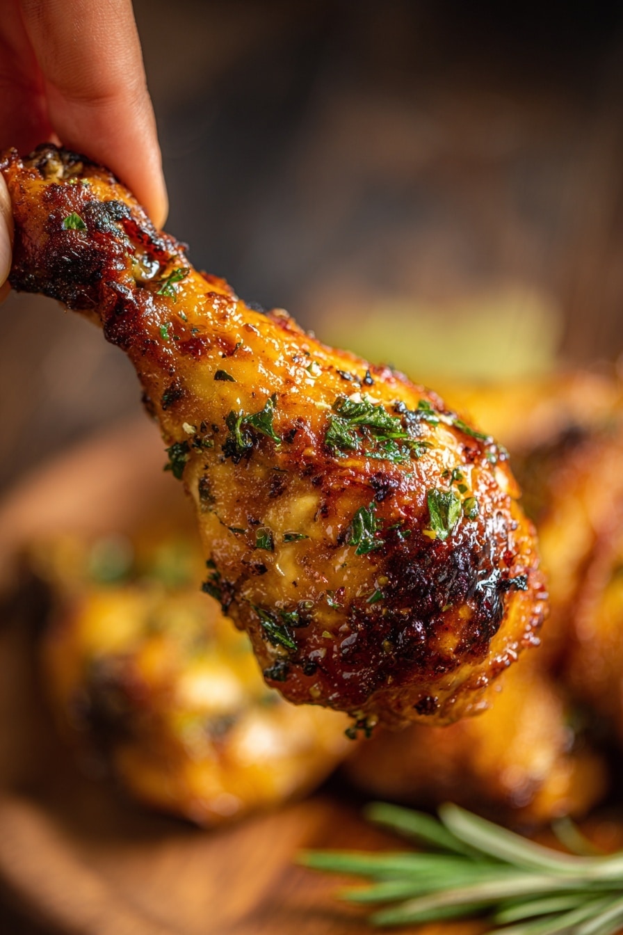 Crispy Oven-Baked Chicken Legs Recipe 8 Crispy Oven-Baked Chicken Legs Recipe - Serving