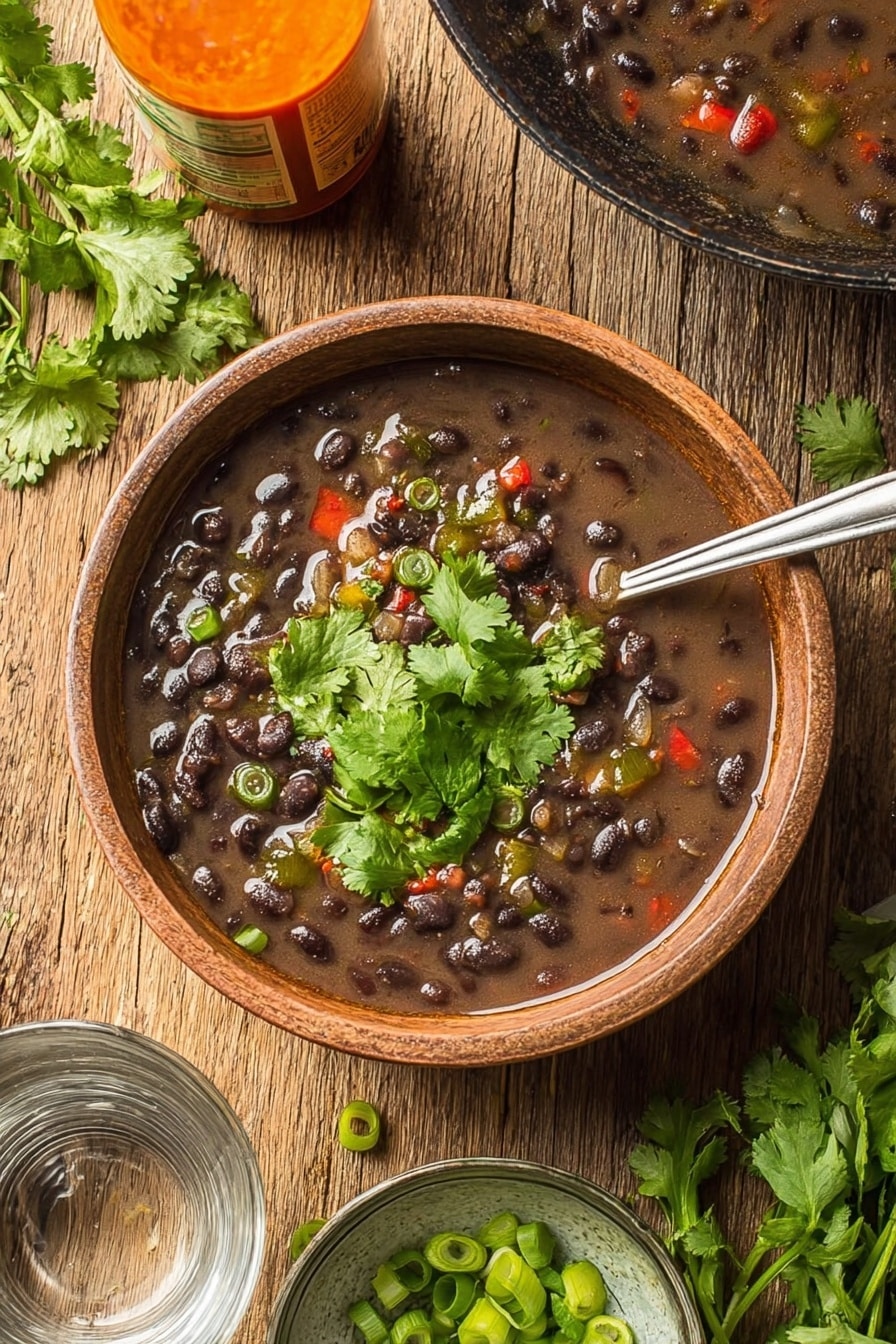 Spicy Black Bean Soup Recipe
