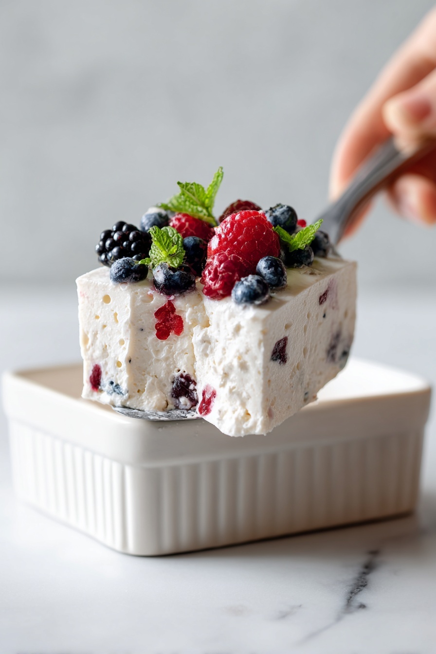 High Protein Berry Bake Recipe 8 High Protein Berry Bake Recipe - Serving