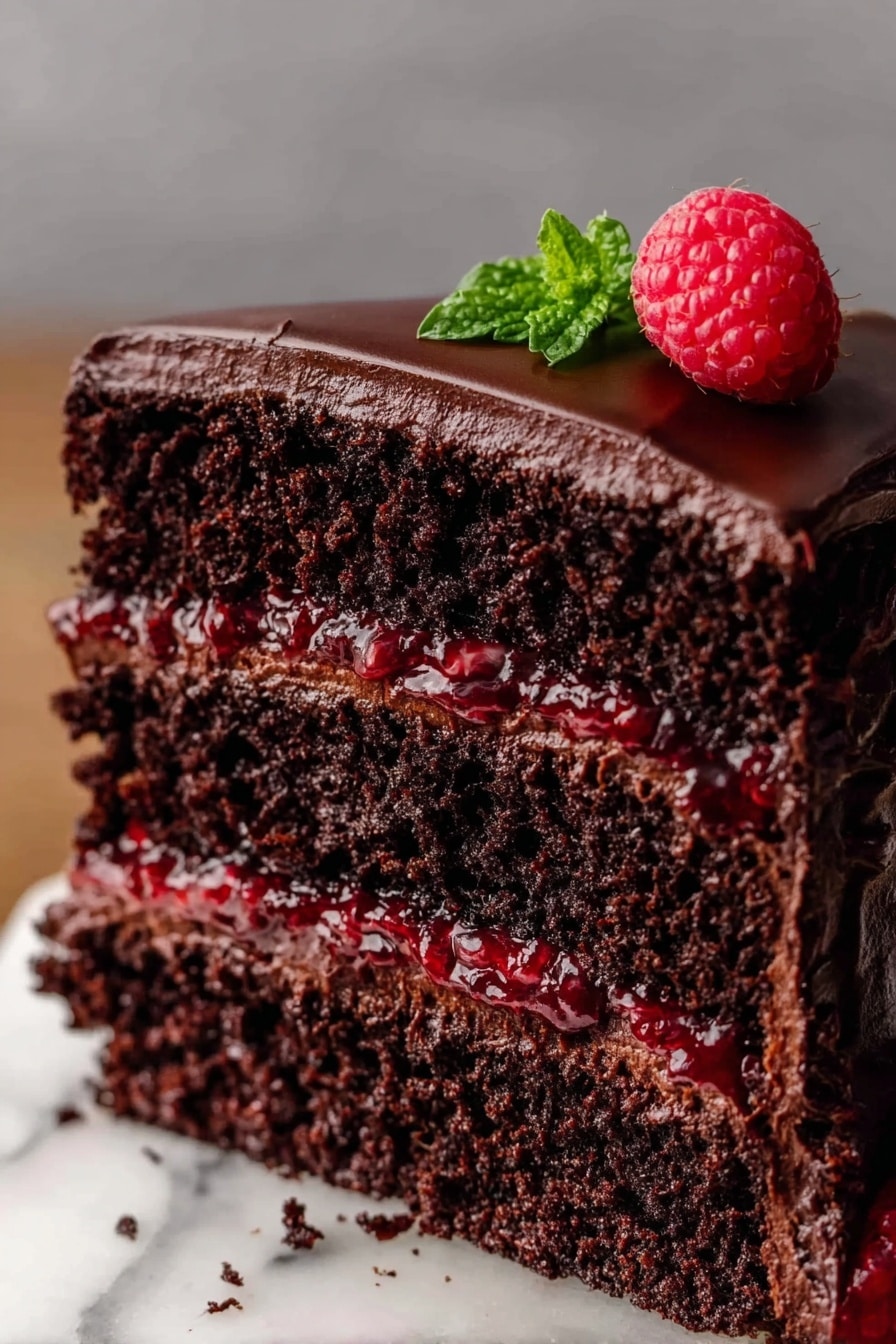 Decadent Chocolate Raspberry Cake Recipe