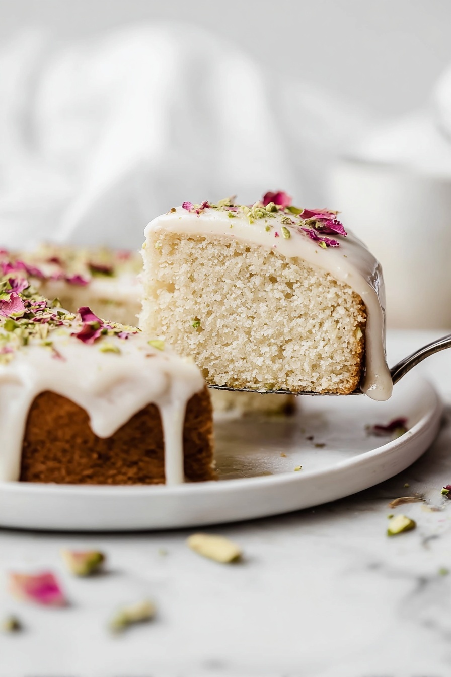 Persian Love Cake with Rose and Cardamom Recipe