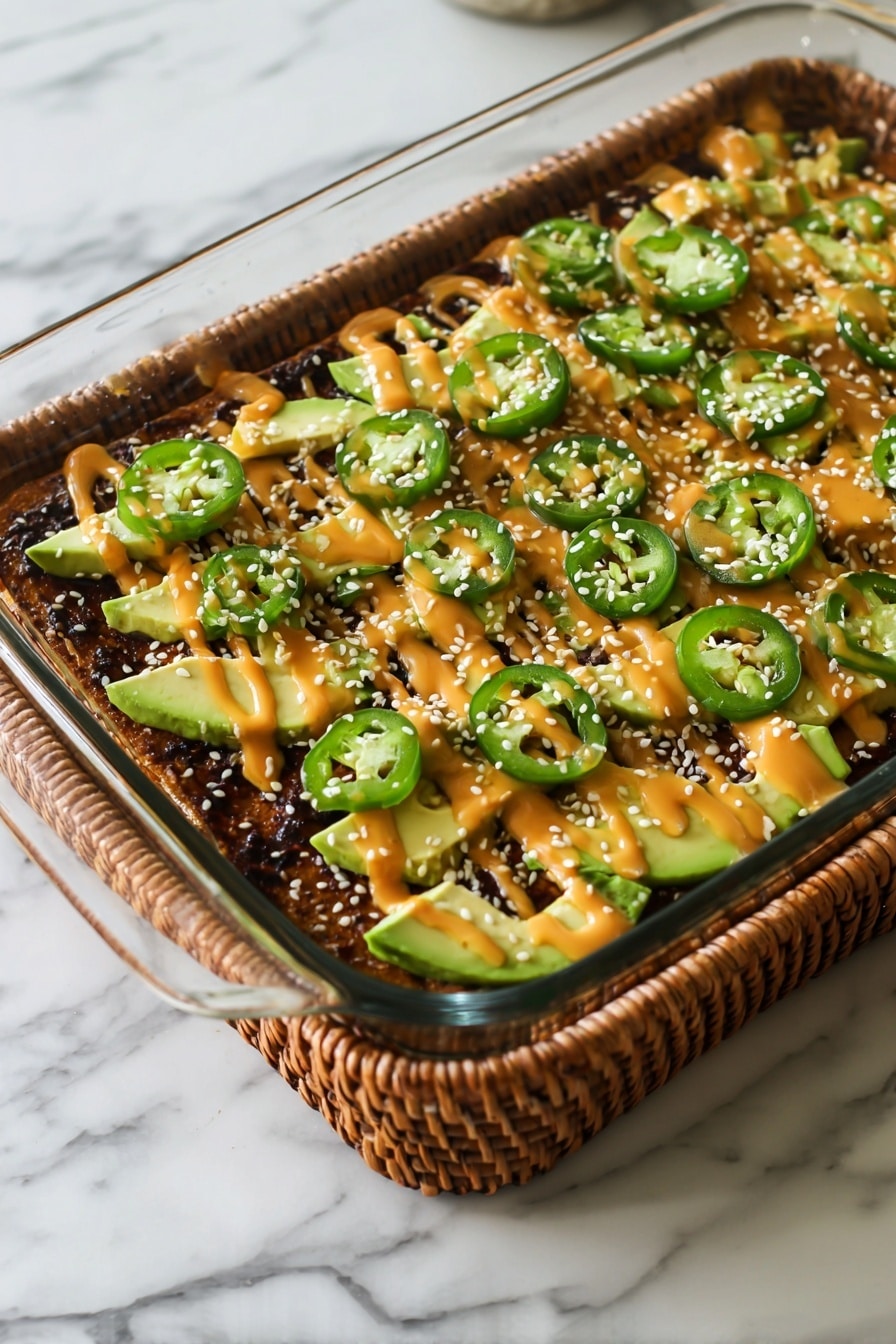 Spicy Salmon Sushi Bake Recipe