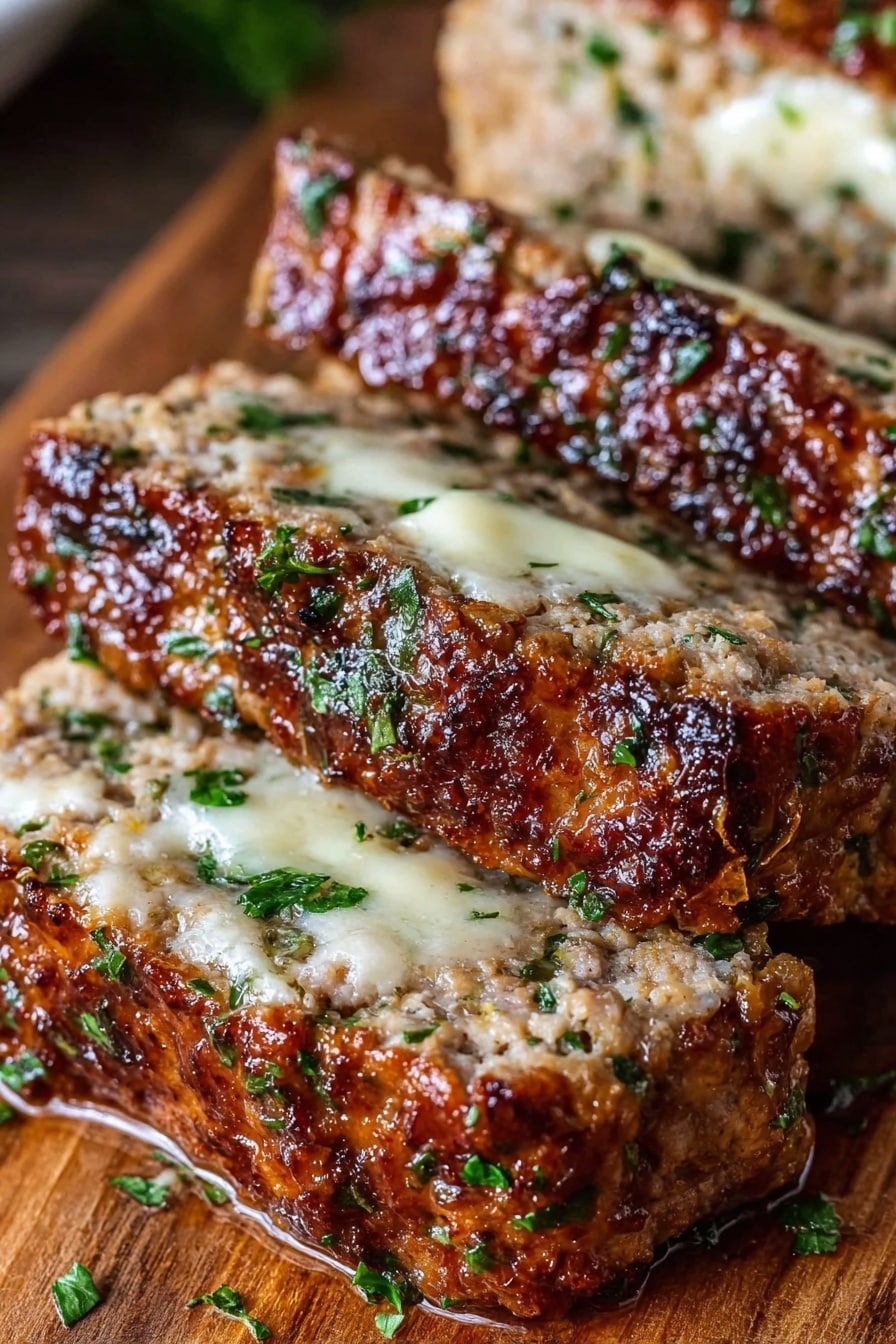 Garlic Parmesan Chicken Meatloaf Recipe