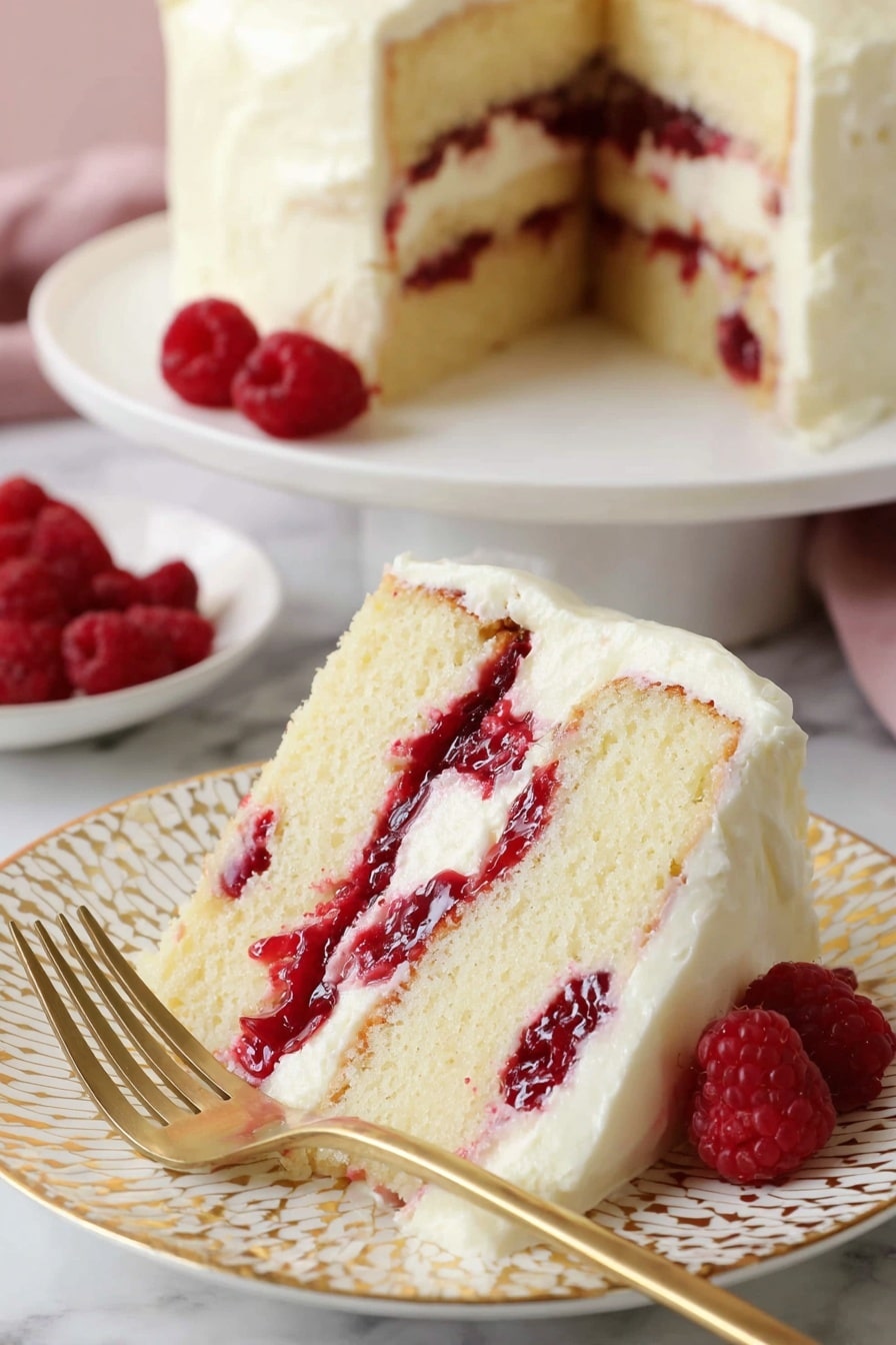 White Chocolate Raspberry Cake Recipe