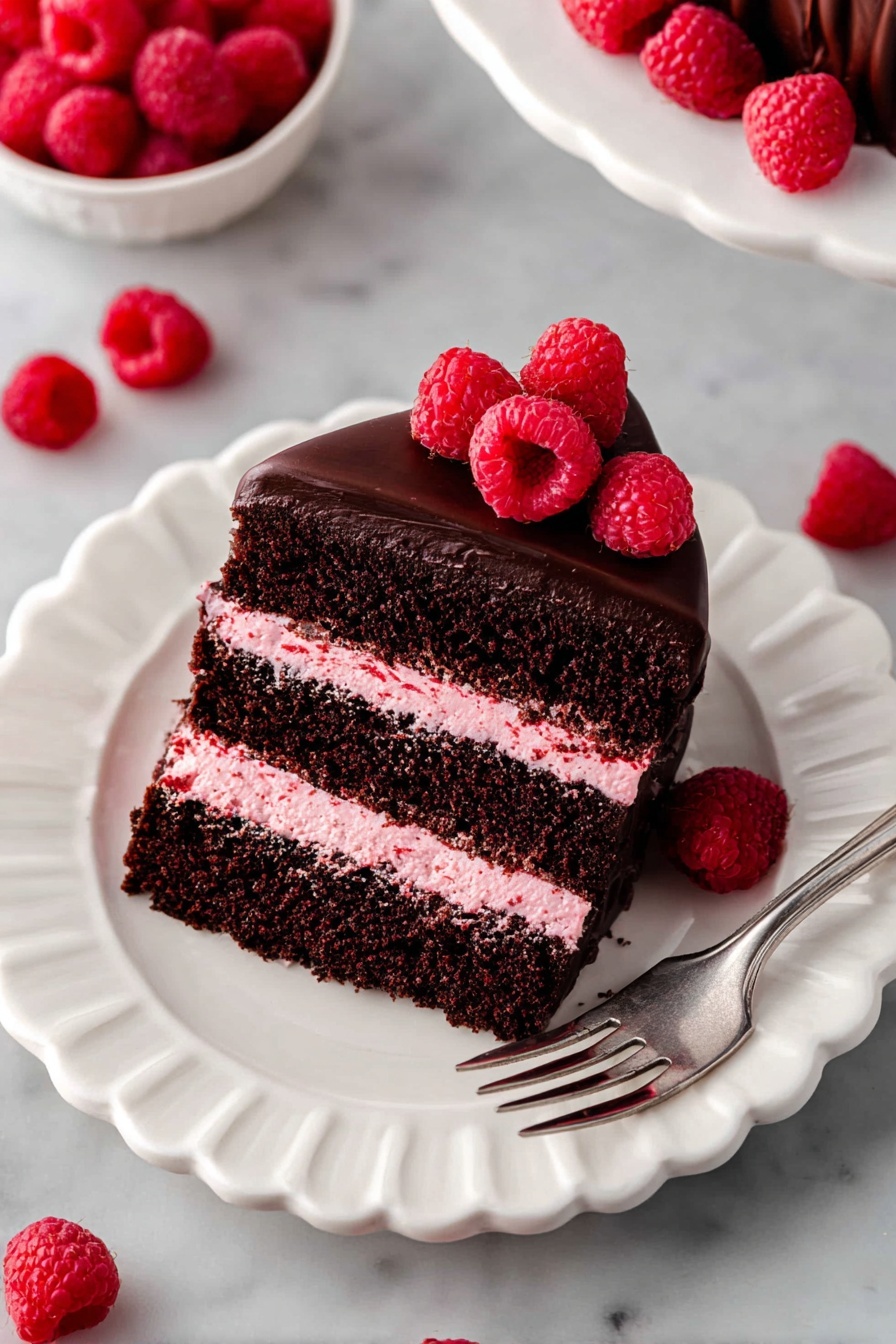 Chocolate Raspberry Cake with Ganache Recipe