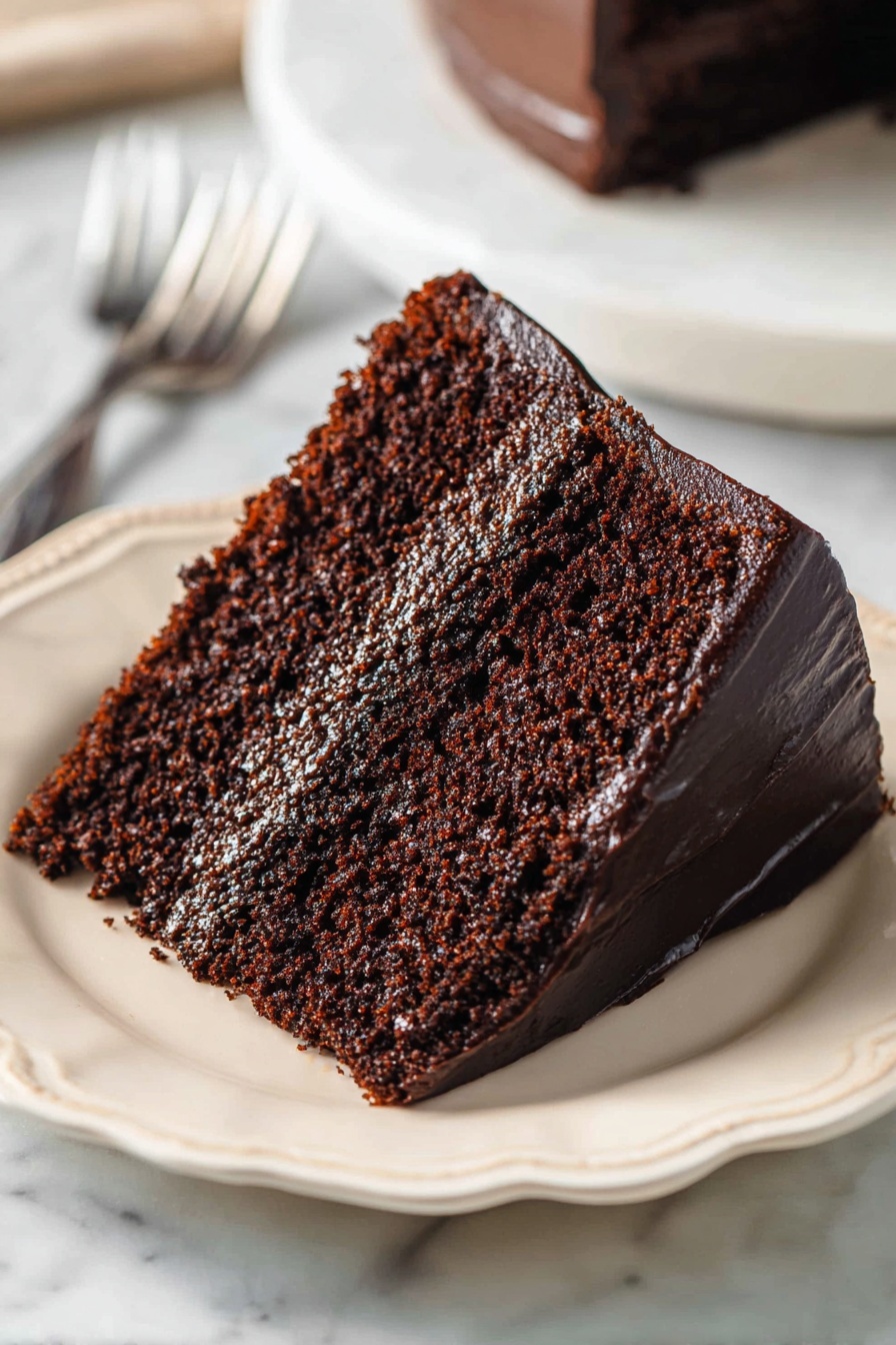 Decadent Chocolate Cake with Fudge Frosting Recipe