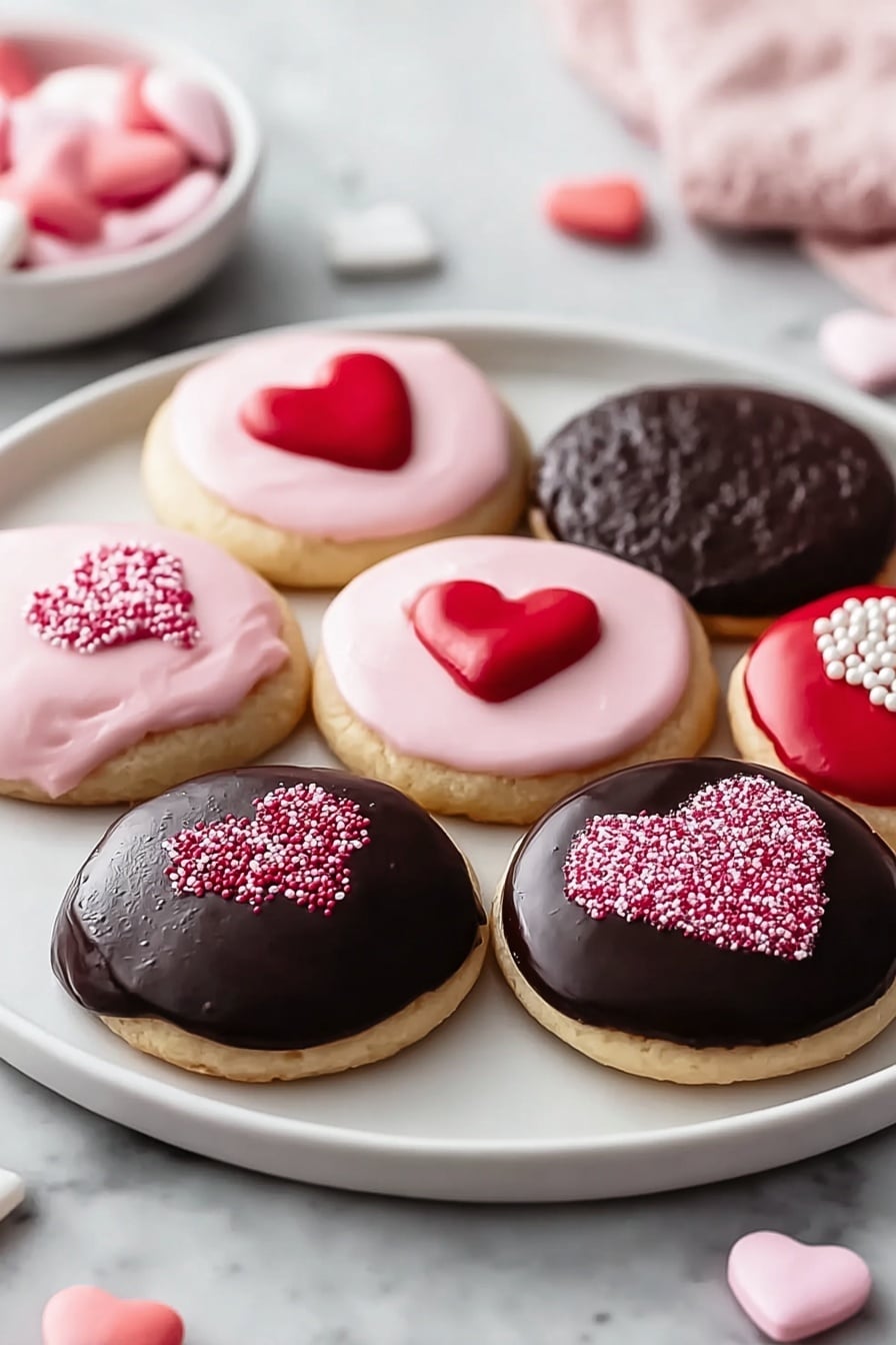 Valentine Ganache Cookies Recipe