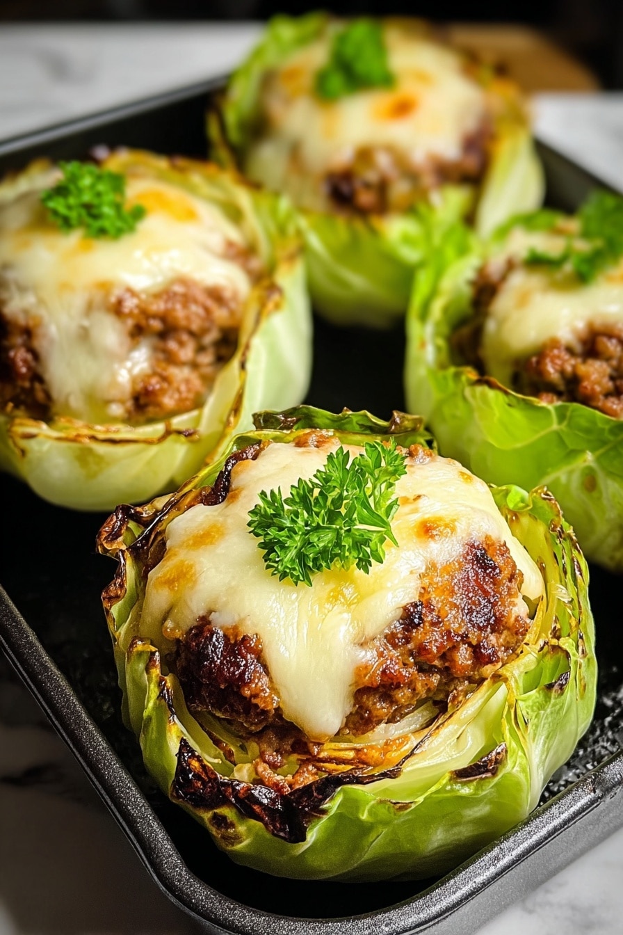 Oven-Baked Cabbage Burger Recipe