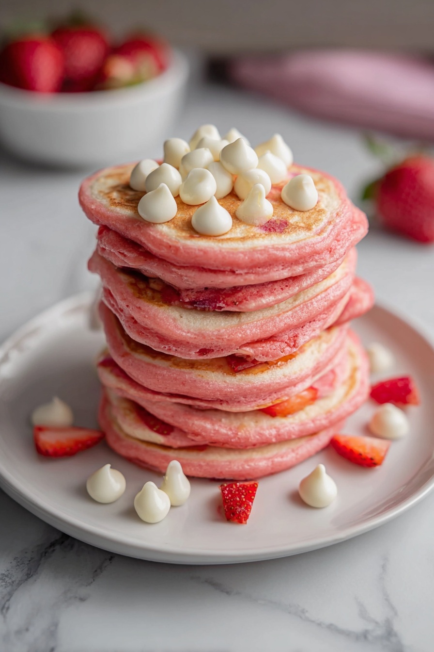 Strawberries and Cream Protein Pancakes Recipe