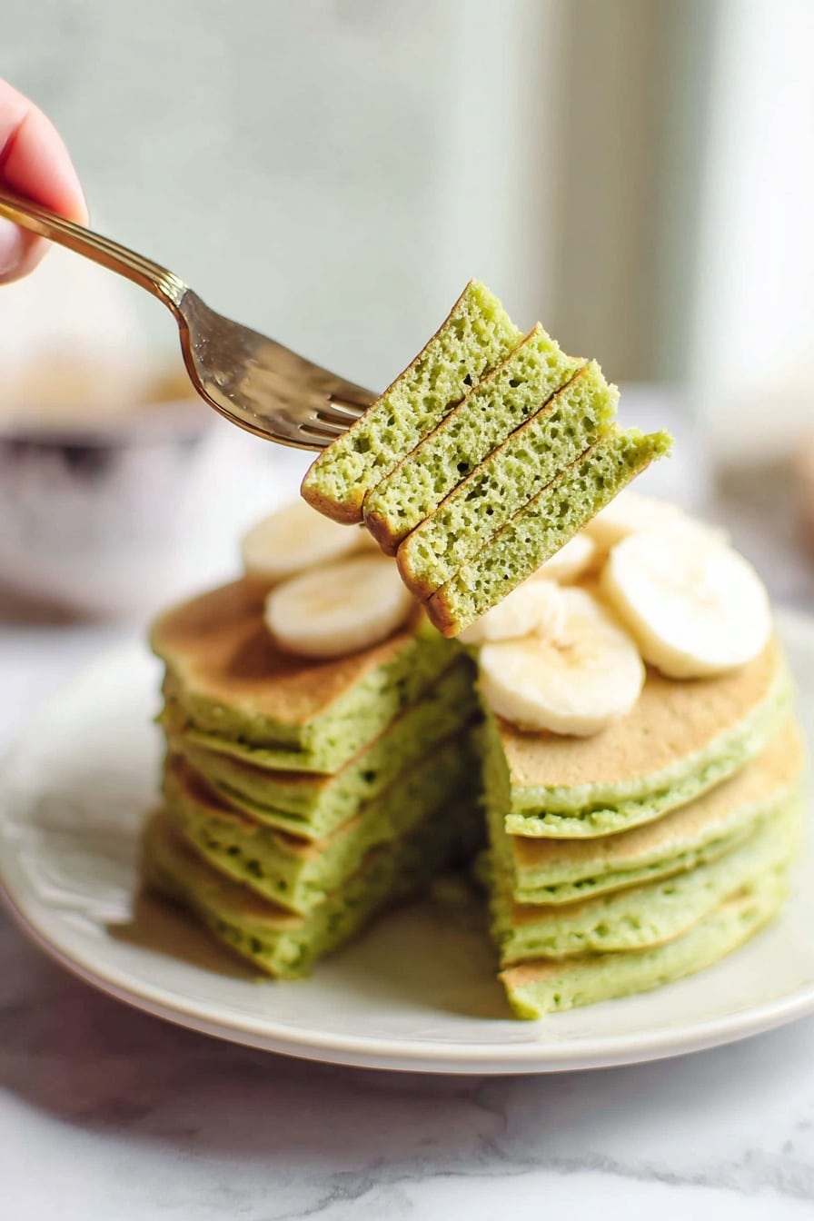 Banana Spinach Blender Pancakes Recipe
