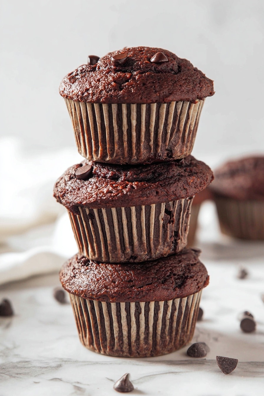 Chocolate Cottage Cheese Muffins Recipe