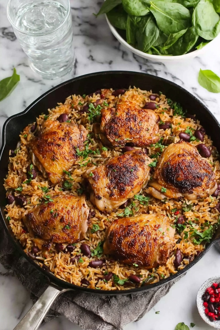 One Pot Jerk Chicken and Rice Recipe