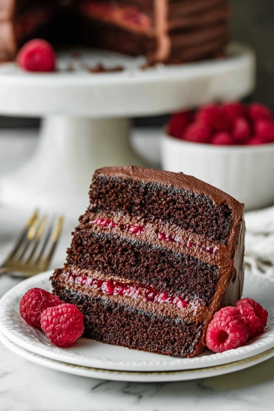 Chocolate Raspberry Layer Cake Recipe