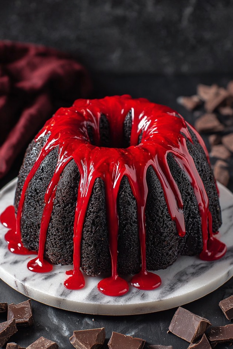 Mount Doom Black Chocolate Cake Recipe