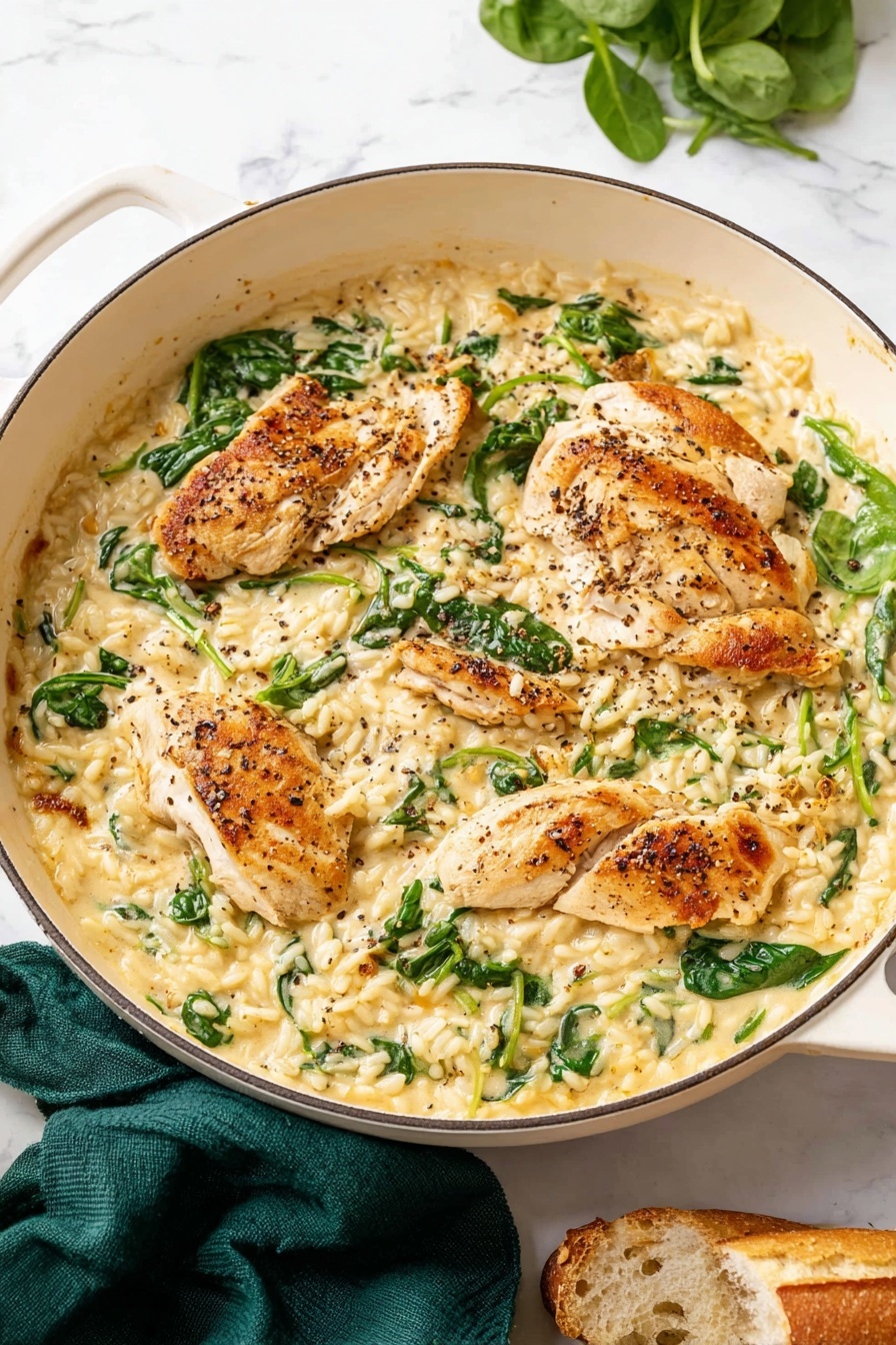 Creamy Sun-Dried Tomato Chicken Orzo Recipe