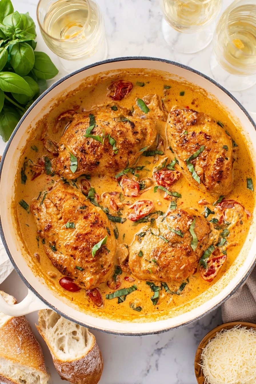 Marry Me Chicken in Sun-Dried Tomato Cream Sauce Recipe