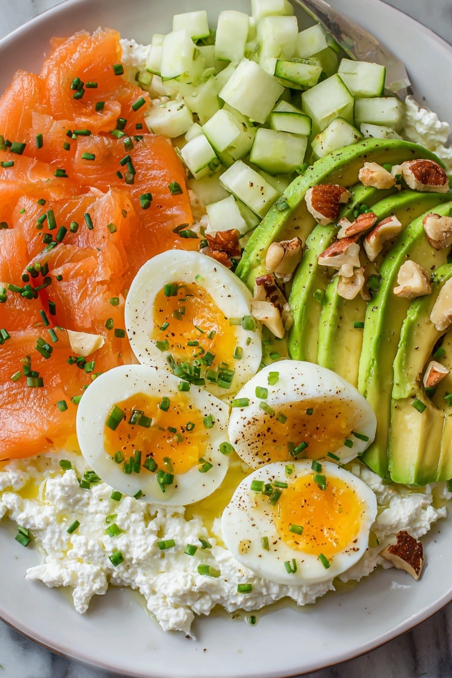 Smoked Salmon and Cottage Cheese Salad Recipe